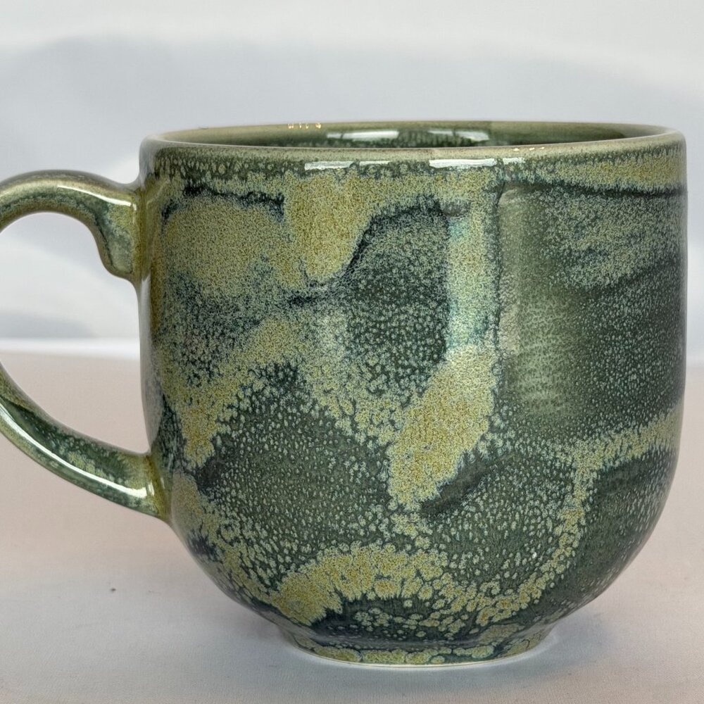 Steelite Aurora Vesuvius Green City Mug 12 oz Reactive Glaze 2010s UK Made